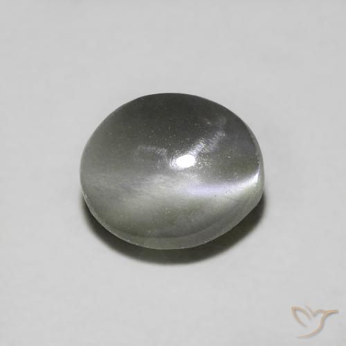 0.94ct 天然 钢灰色 金绿玉猫眼, 椭圆形, 半透明