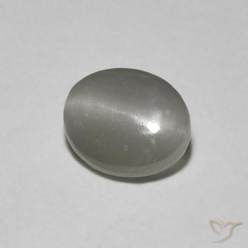 0.66克拉天然金绿玉猫眼，椭圆形，半透明