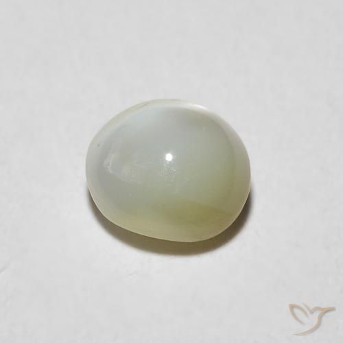 0.92克拉天然金绿玉猫眼，椭圆形，半透明