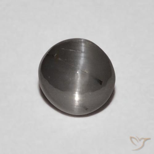 0.63ct 天然 中灰色 金绿玉猫眼, 椭圆形, 不透明