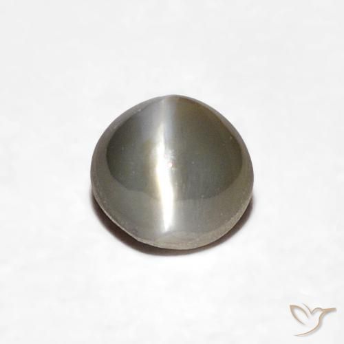 0.39ct 天然 中灰色 金绿玉猫眼, 椭圆形, 不透明