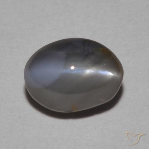 0.95ct 天然 中灰色 金绿玉猫眼, 椭圆形, 不透明