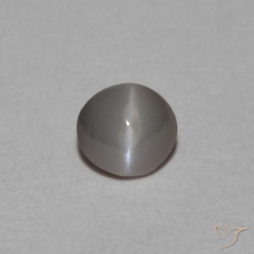 0.22ct 天然 灰黑色 金绿玉猫眼, 椭圆形, 不透明