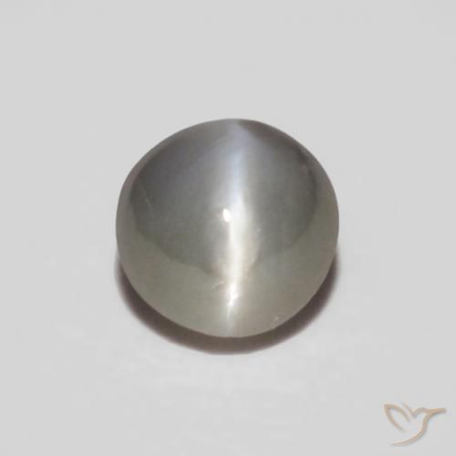 0.24ct 天然 非常浅灰色 金绿玉猫眼, 椭圆形, 不透明