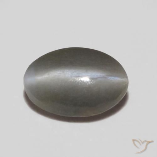 0.25克拉天然金绿玉猫眼，椭圆形，不透明