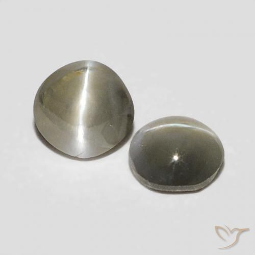 0.38克拉天然金绿玉猫眼，椭圆形切割，不透明