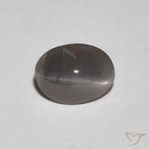 0.47ct 天然 中灰色 金绿玉猫眼, 椭圆形, 不透明