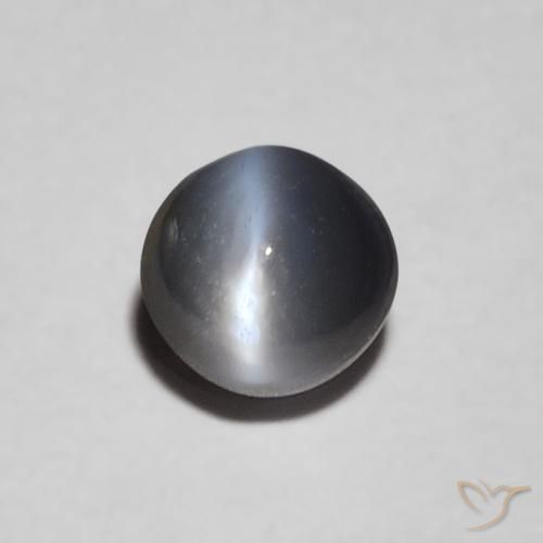 0.47ct 天然 中灰色 金绿玉猫眼, 椭圆形, 不透明