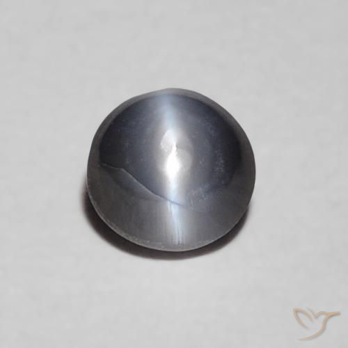 0.36ct 天然 灰色的 金绿玉猫眼, 椭圆形, 不透明