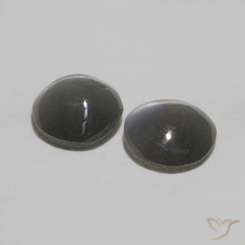 0.45克拉天然金绿玉猫眼，圆形的，不透明