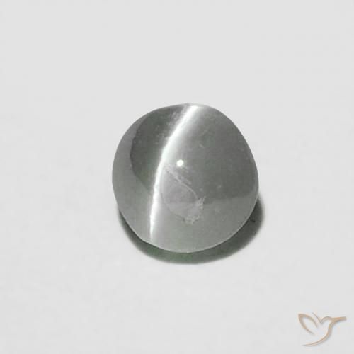 0.16克拉天然金绿玉猫眼，圆形的，不透明