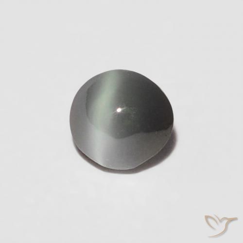 0.16克拉天然金绿玉猫眼，椭圆形，不透明
