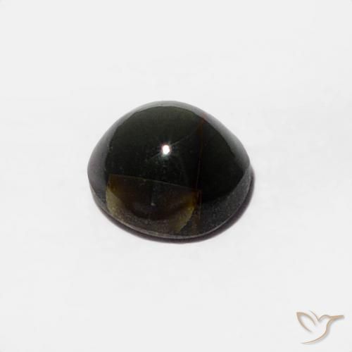 0.36克拉天然金绿玉猫眼，圆形的，不透明
