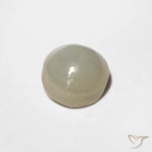 0.44克拉天然金绿玉猫眼，圆形的，不透明