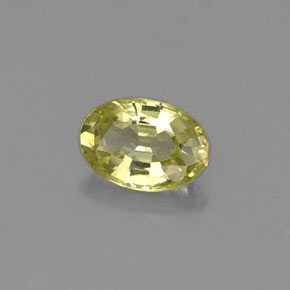 0.57克拉天然绿色金绿宝石，椭圆形切割，6.1×4.2毫米，VVS