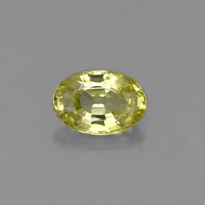 0.57克拉天然绿色金绿宝石，椭圆形切割，6.1×4.2毫米，VVS