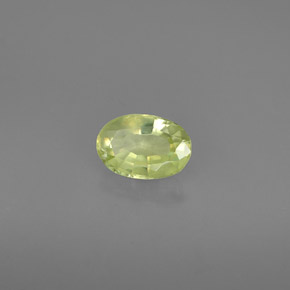 0.54克拉天然绿色金绿宝石，椭圆形切割，5.9×4毫米，VS