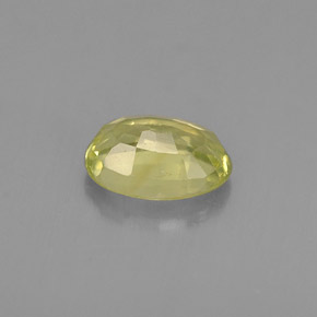 0.56克拉天然绿色金绿宝石，椭圆形切割，5.9×4.1毫米，VVS