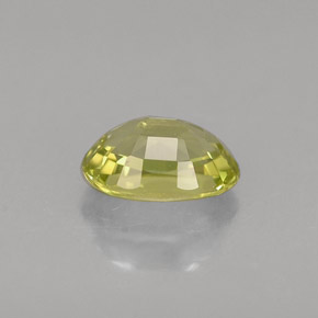 0.61克拉天然绿色金绿宝石，椭圆形切割，6×4毫米，VVS