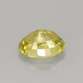 2.49克拉天然黄色金绿宝石，椭圆形切割，9.2×7毫米，VS