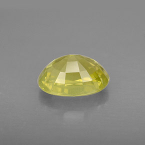 2.55克拉天然黄色金绿宝石，椭圆形切割，9.1×6.8毫米，VS