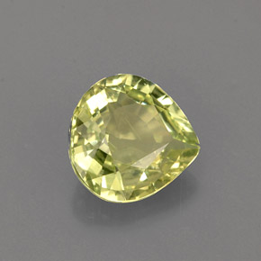 1.41克拉天然绿色金绿宝石，梨形，7.3×7.2毫米，VVS-VS