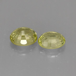天然绿色金绿宝石，椭圆形切割，5.3×4.5毫米，VVS-VS