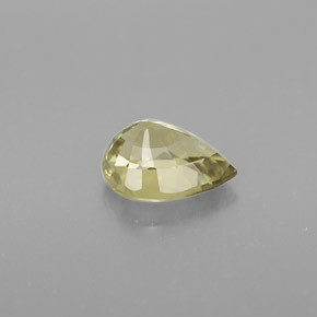 0.94克拉天然绿色金绿宝石，梨形，7×5.3毫米，VVS