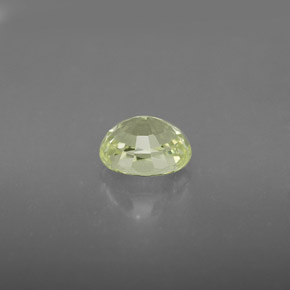 1.10克拉天然黄色金绿宝石，椭圆形切割，6.4×5.2毫米，VVS