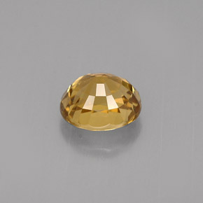 1.37克拉天然黄色金绿宝石，椭圆形切割，6.8×5.7毫米，VVS-VS