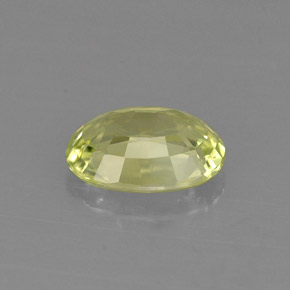 1.03克拉天然绿色金绿宝石，椭圆形切割，7.3×5.3毫米，VVS