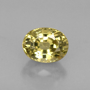 0.81克拉天然黄色金绿宝石，椭圆形切割，6.1×4.7毫米，VVS-VS