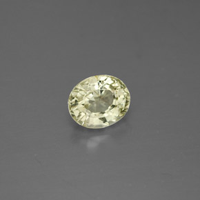 0.88克拉天然绿色金绿宝石，椭圆形切割，6×5毫米，VVS-VS