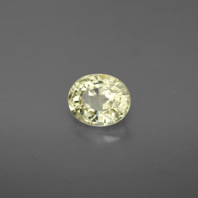 0.88克拉天然绿色金绿宝石，椭圆形切割，6×5毫米，VVS-VS