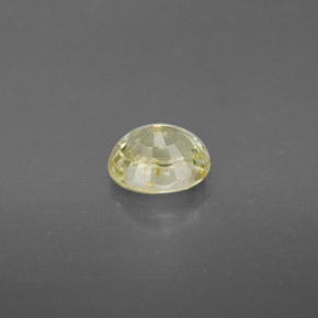 0.88克拉天然绿色金绿宝石，椭圆形切割，6×5毫米，VVS-VS