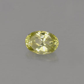 0.58克拉天然绿色金绿宝石，椭圆形切割，5.9×4.1毫米，IF