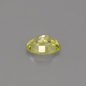 0.58克拉天然绿色金绿宝石，椭圆形切割，5.9×4.1毫米，IF