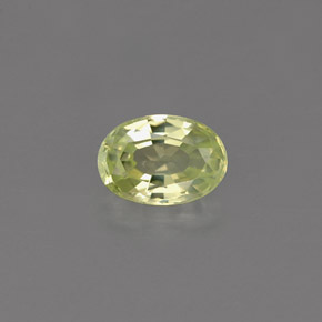 0.61克拉天然绿色金绿宝石，椭圆形切割，5.8×4.1毫米，VVS