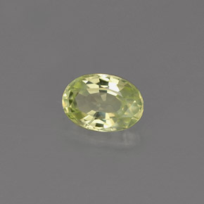 0.61克拉天然绿色金绿宝石，椭圆形切割，5.8×4.1毫米，VVS