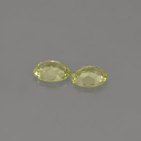 天然绿色金绿宝石，椭圆形切割，5.1×4.1毫米，VVS-VS