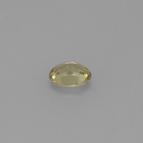 0.44克拉天然绿色金绿宝石，椭圆形切割，5.2×4.1毫米，VVS-VS