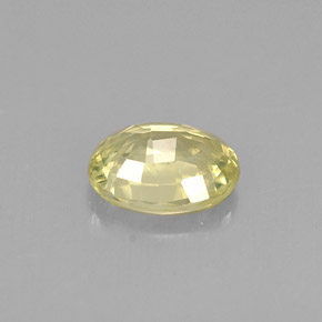 0.62克拉天然黄色金绿宝石，椭圆形切割，6×4.5毫米，VS