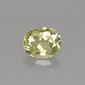 0.82克拉天然绿色金绿宝石，椭圆形切割，6.2×5.1毫米，VVS