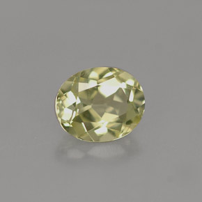 0.82克拉天然绿色金绿宝石，椭圆形切割，6.2×5.1毫米，VVS