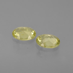天然黄色金绿宝石，椭圆形切割，5.1×4.2毫米，VVS-VS