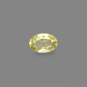 0.52克拉天然黄色金绿宝石，椭圆形切割，6.2×4.2毫米，VVS