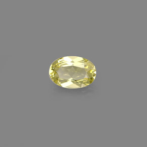 0.52克拉天然黄色金绿宝石，椭圆形切割，6.2×4.2毫米，VVS