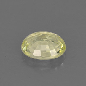 0.87克拉天然绿色金绿宝石，椭圆形切割，6.3×5.6毫米，VVS-VS