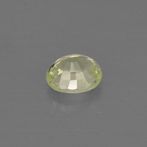 0.54克拉天然绿色金绿宝石，椭圆形切割，5.1×4.4毫米，VVS