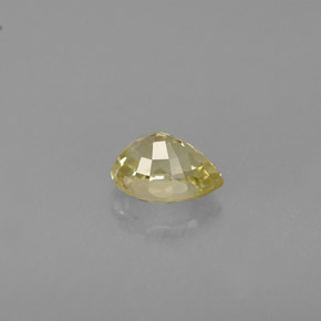 0.53克拉天然黄色金绿宝石，梨形，5.5×4.2毫米，VVS-VS